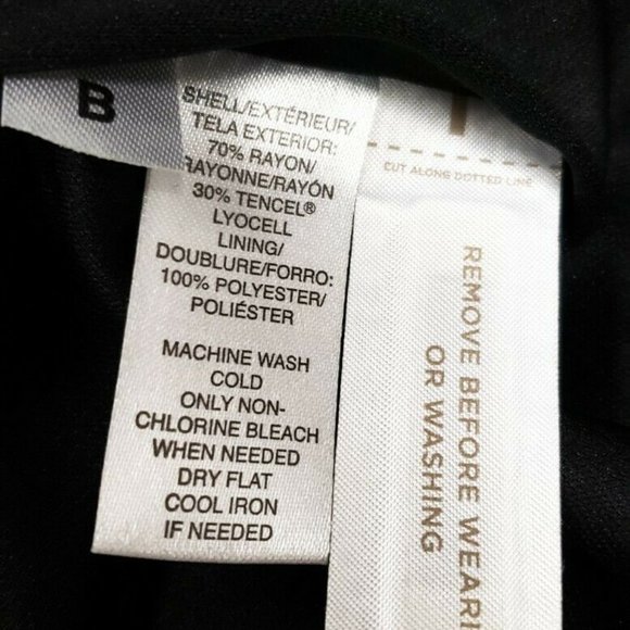 Ann Taylor LOFT Black Printed Dress Size Petite SM - Picture 6 of 6